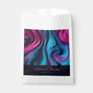 Sacolinha Azul e Rosa Modernos -