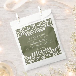 Sacolinha Azulejo Verde Talavera Fiesta Baby Sprinkle Desser