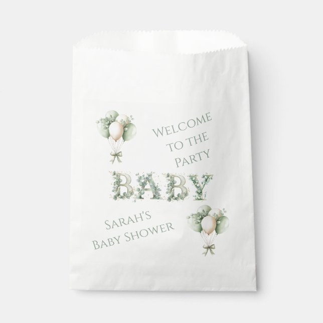 Sacolinha Baby in bloom Baby Shower Favor Bags (Frente)