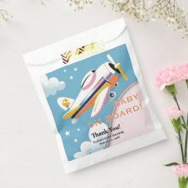 Sacolinha Baby on Conselho Modern Aviation Airplane Chá de f