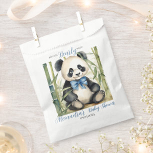Sacolinha Baby Panda Bear Barly Wait Boy Chá de fraldas
