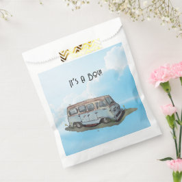 Sacolinha Baby shower for a boy, van