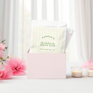 Sacolinha Bachelorette de faixas verdes e amarelas retroativ