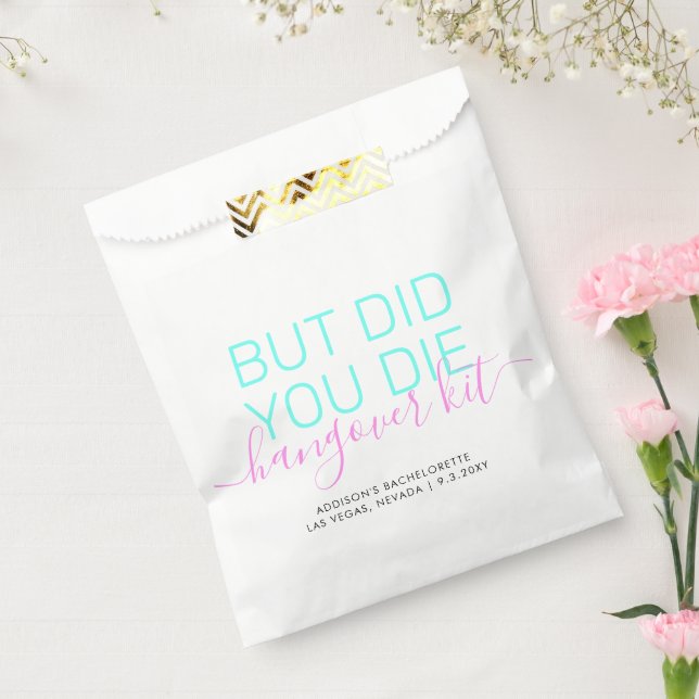 Sacolinha Bachelorette Personalizada do Kit de Alivio Neon H (Selado)