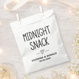 Sacolinha Bag de Favor do Snack da Noite de Casamento