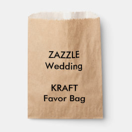 Sacolinha Bag de Favoritos de Papel KRAFT de Casamento Perso