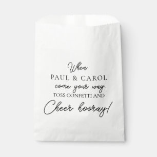 Sacolinha Bag de Papel Personalizado do Wedding Confetti Bol