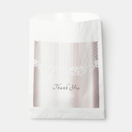 Sacolinha Bag Floral Favor do Lace Branco Elegante