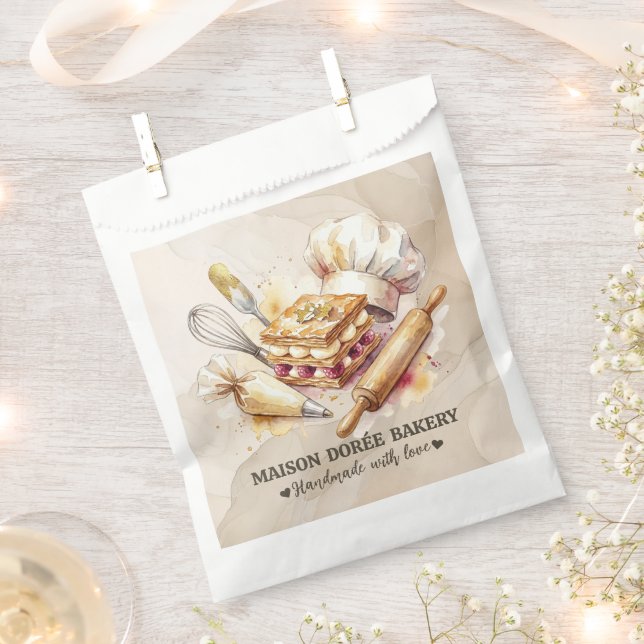 Sacolinha Bakery Store Pastry Chef Dessert Sweets Cake Baker (Cortado)