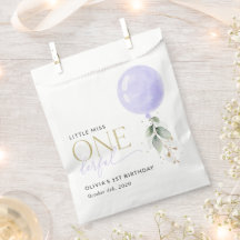 Balão Roxo, Verde, Folhagem, Primeiro Aniversário