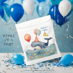 Sacolinha Baleia de um Aniversário do Time Boys