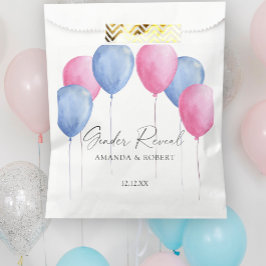 Sacolinha Balões de Aquarela Revelação de Gênero