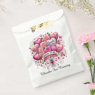 Sacolinha Balões de flores para chá de noiva fofos