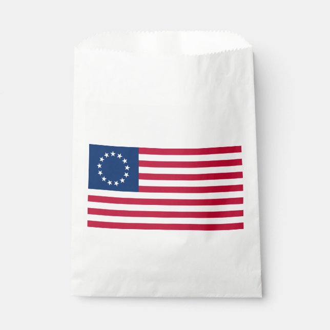 Sacolinha Bandeira Americana Betsy Ross (Frente)