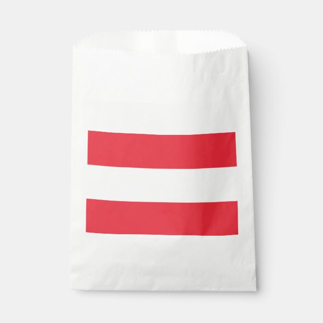 Sacolinha Bandeira Austríaca Patriótica Favor Bag (Frente)