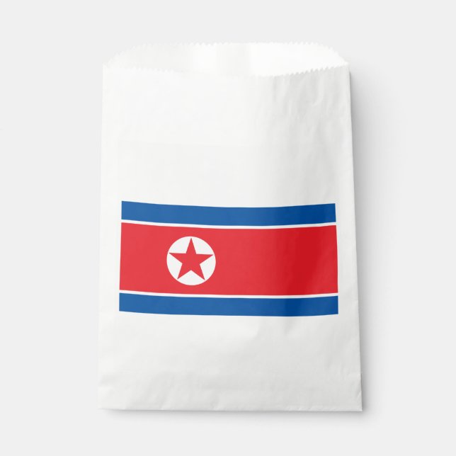 Sacolinha Bandeira da Coreia do Norte (Frente)
