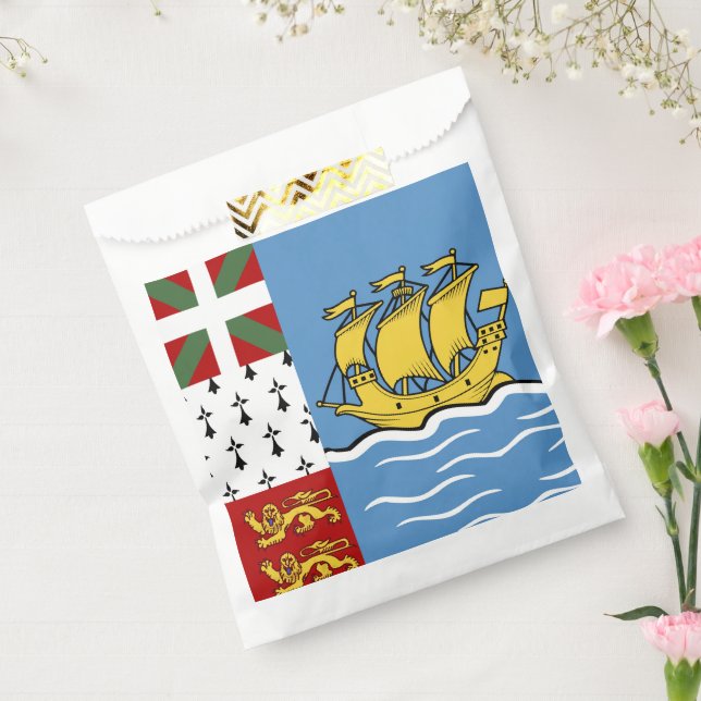 Sacolinha Bandeira de Pierre e Miquelon santo (Selado)