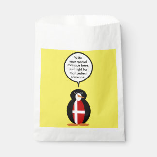 Sacolinha Bandeira Dinamarquesa Pinguim Senhorita Personaliz