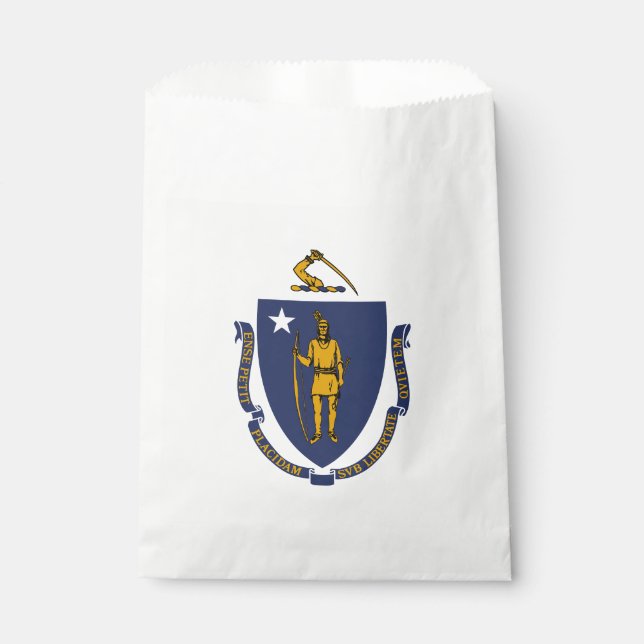 Sacolinha Bandeira do Estado de Massachusetts (Frente)