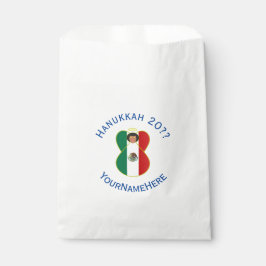 Sacolinha Bandeira Hanukkah Anjo Mexicano Personalizada