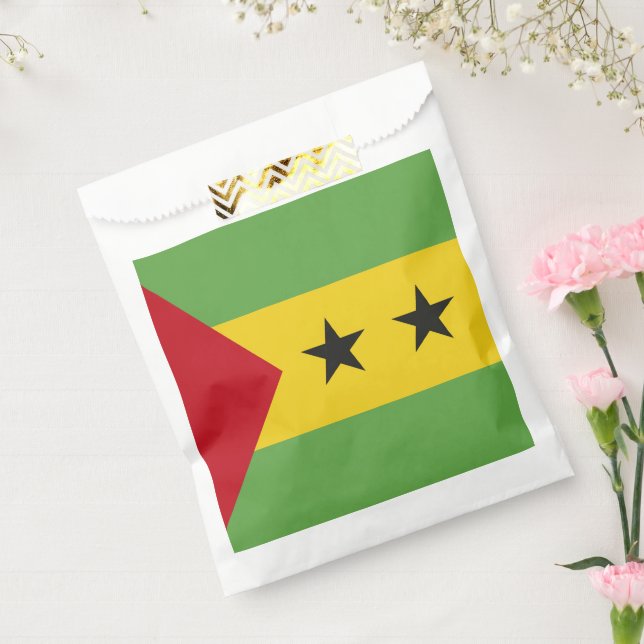 Sacolinha bandeira São Tomé e Príncipe (Selado)