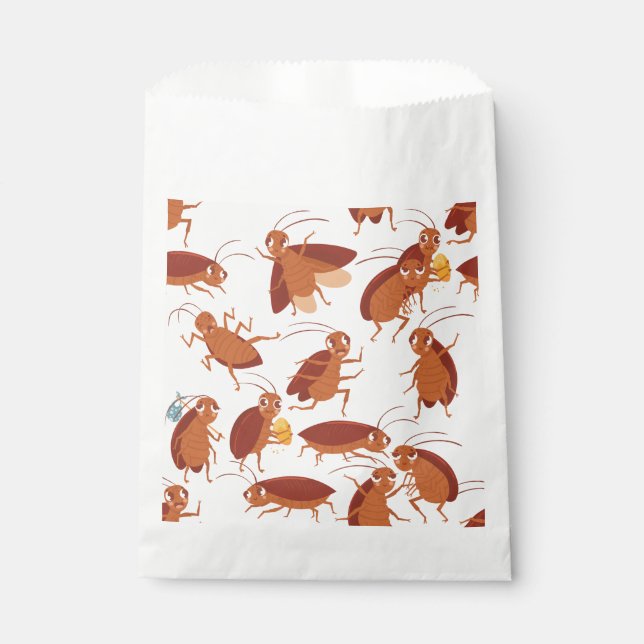 Sacolinha baratas engraçadas inseto de barata de insetos (Frente)