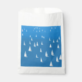 Sacolinha Barcos à vela no mar azul profundo - Barcos à vela