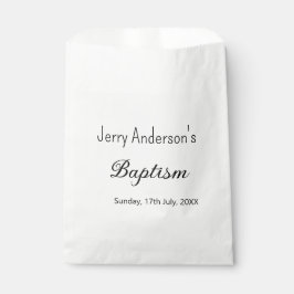 Sacolinha Batismo católico crianças modernas e simples QR mí