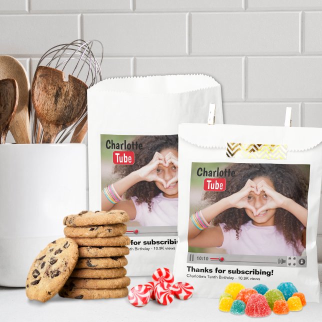 Sacolinha Bday Tube Thanks For Subscribing Photo  (Criador carregado)