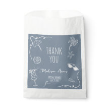 Beach Doodle Thank You Bridal Shower