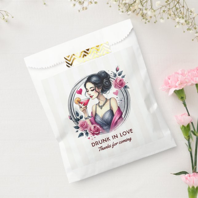 Sacolinha Bêbado de Amor Cocktail Romântico para Despedida d (Selado)