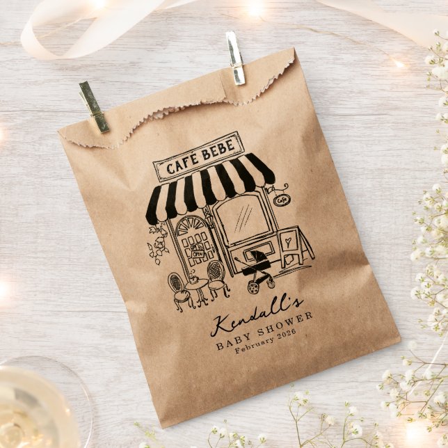 Sacolinha Bebe Cafe Home cafe themed Baby shower (Cortado)