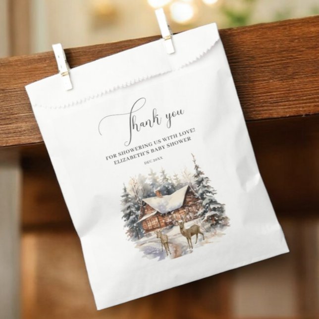 Sacolinha Bebê da neve do inverno Está frio lá fora Obrigado (Criador carregado)