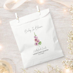 Sacolinha Bebê Em Blogue l Hollyhock Seeds Chá de fraldas