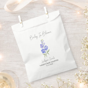 Sacolinha Bebê Em Blogue Larkspur Seeds Chá de fraldas