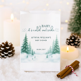 Sacolinha Bebê Está Frio Fora da Festa do Chá de fraldas de