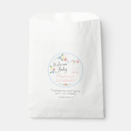 Sacolinha Bebê Girafa Floral Bezerro Boas-vindas Festa de Ch