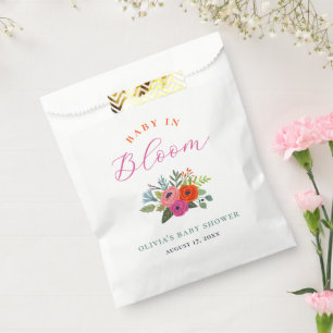 Sacolinha Bebê no Bloom Bright Chá de fraldas Floral