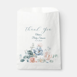 Sacolinha Bebê no Blosty Blue Peony Chá de fraldas