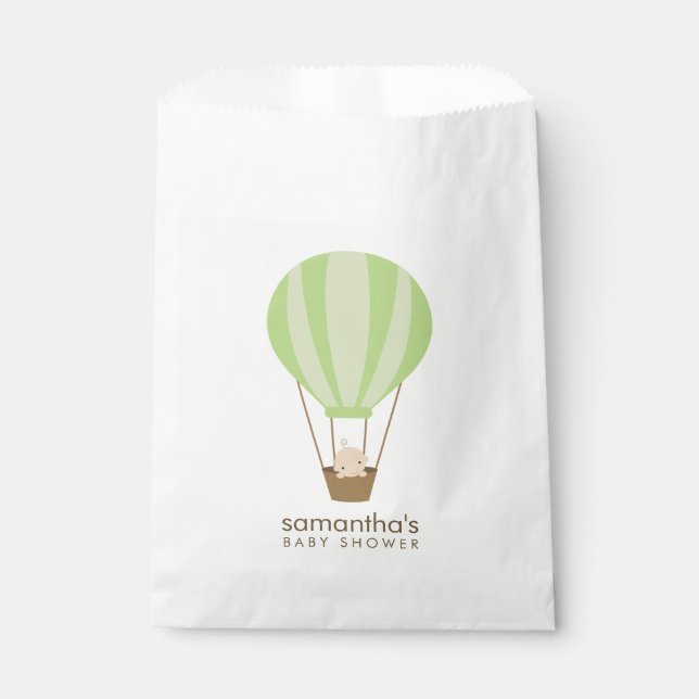 Sacolinha Bebê no Chá de fraldas do Balão Verde (Frente)