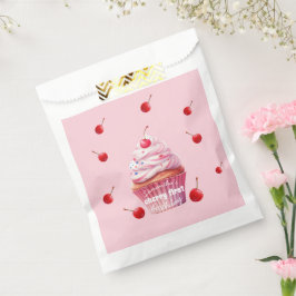 Sacolinha Bebê Rosa Primeira Cereja e Festa de aniversário C
