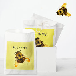 Sacolinha Bee Happy Yellow Bumblebee Yellow