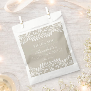 Sacolinha Beige Talavera Azulejo Fiesta Chá de fraldas Desse