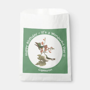 Sacolinha Beija-flor-de-garganta-rubi, aniversário ou outro