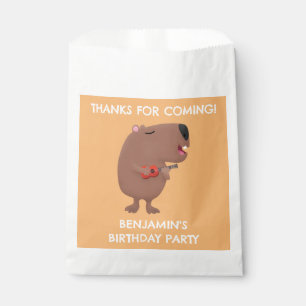 Sacolinha Bela cantora capybara personalizou aniversário