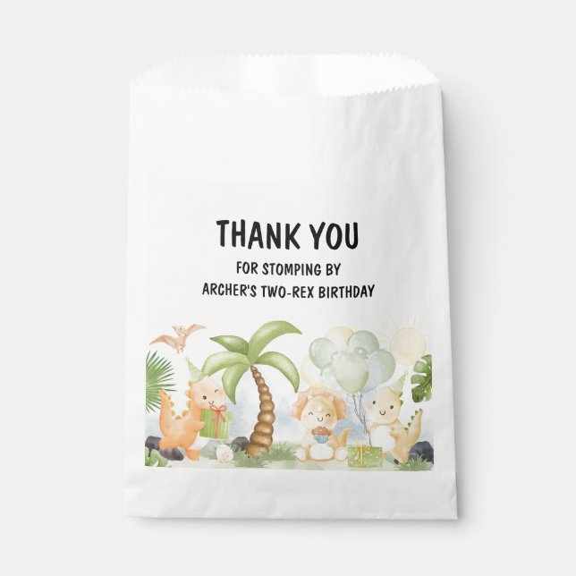 Sacolinha Belo Um Dinossauro A-Saurus, Aniversário (Frente)