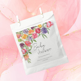 Sacolinha Bênção da Natureza Tulipas e Chá de fraldas Verde