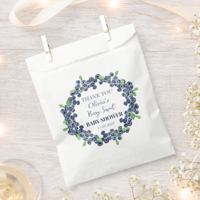 Sacolinha Berry Sweet Chá de fraldas Blueberry Baby Boy (Cortado)