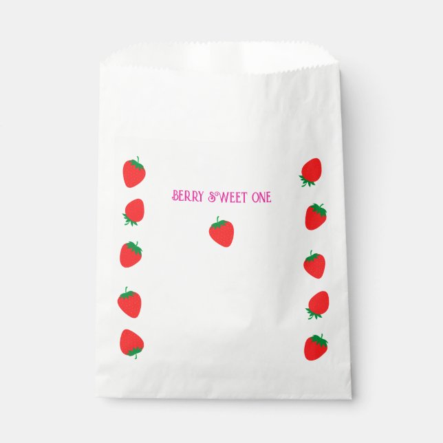 Sacolinha Berry Sweet One Party Favor Bag (Frente)