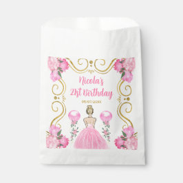 Sacolinha Birthday Party Blonde Princess in Pink